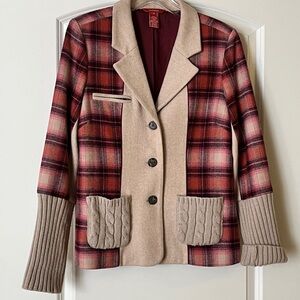 Sundance Pink and Red Plaid Jacket